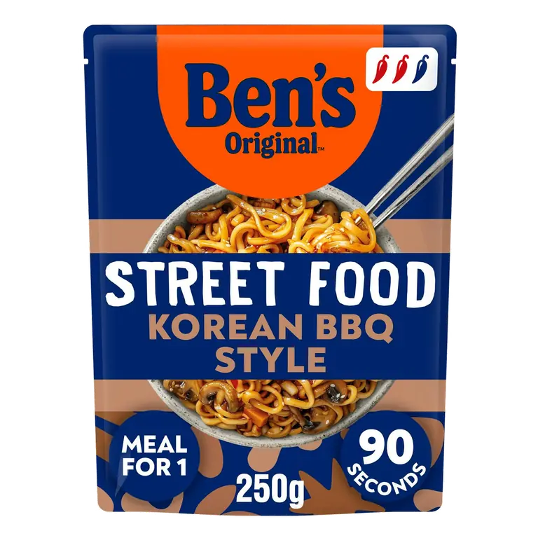 Street Food Korean BBQ Noodles Ready Meal 250g