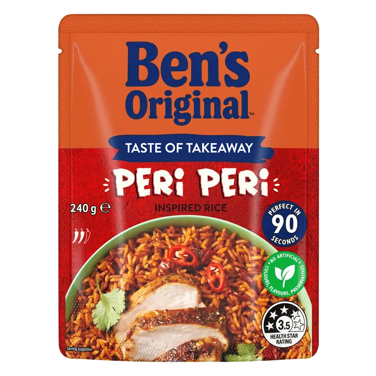 Taste of Takeaway PeriPeri Microwave Rice Pouch
