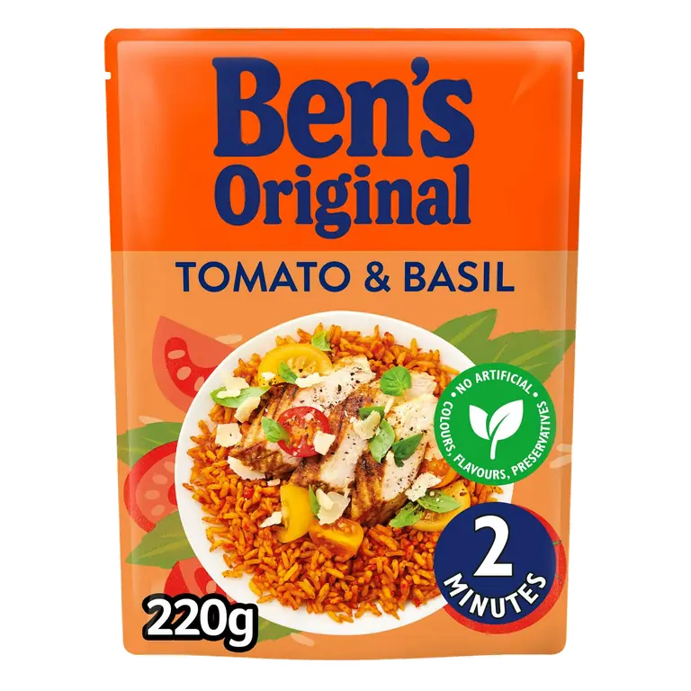 Tomato & Basil Microwave Rice 220g
