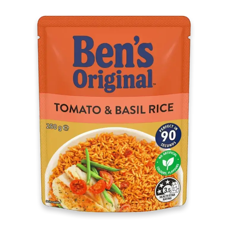 Tomato & Basil Microwave Rice Pouch