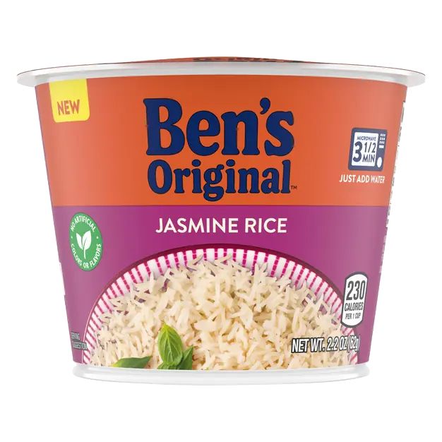White Jasmine Rice Microwave Cup