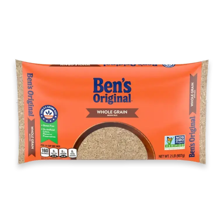 Whole Grain Brown Rice, 2 lb Bag