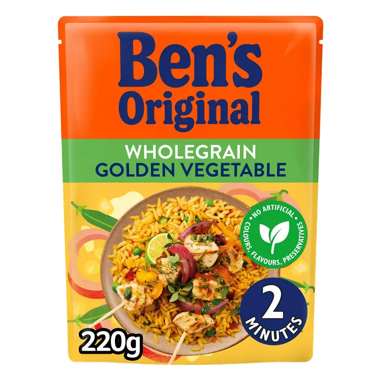 Wholegrain Golden Vegetable Microwave Rice 220g