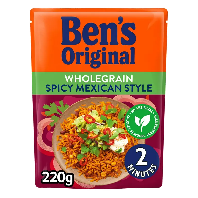 Wholegrain Spicy Mexican Microwave Rice 220g