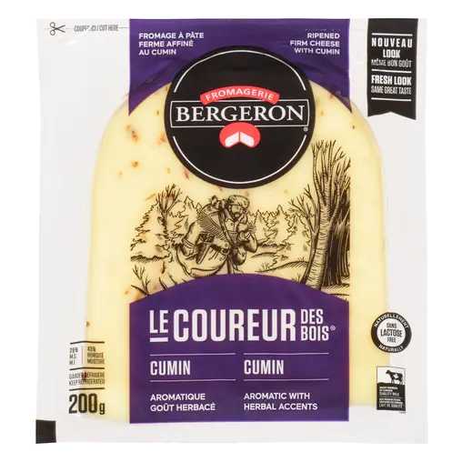 Lactose Free Pieces Cheese Coureur Des Bois Cumin 200 g