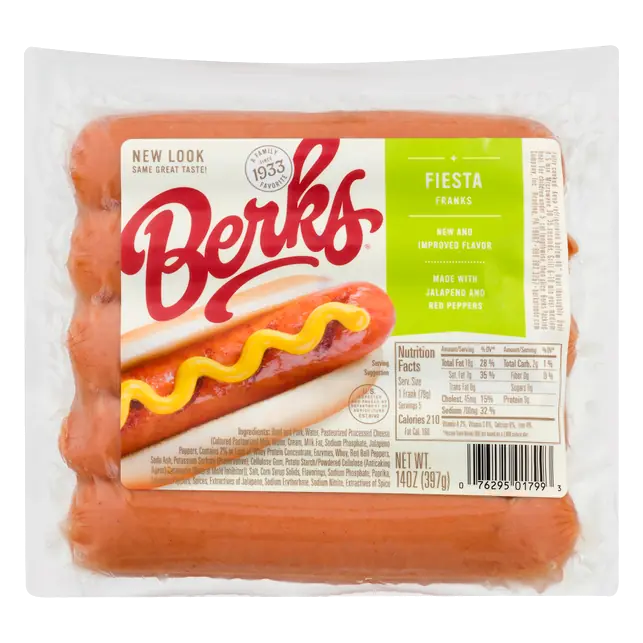 Fiesta Beef & Pork Franks - 5 ct