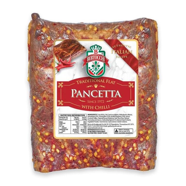 Flat Chilli Pancetta