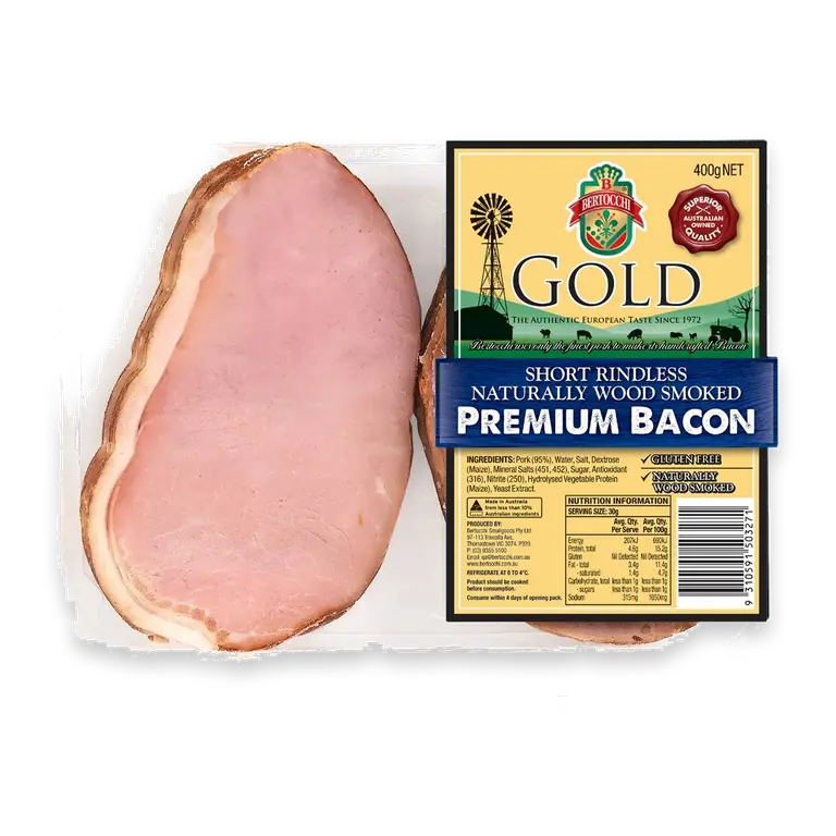 Gold Short Rindless Premium Bacon