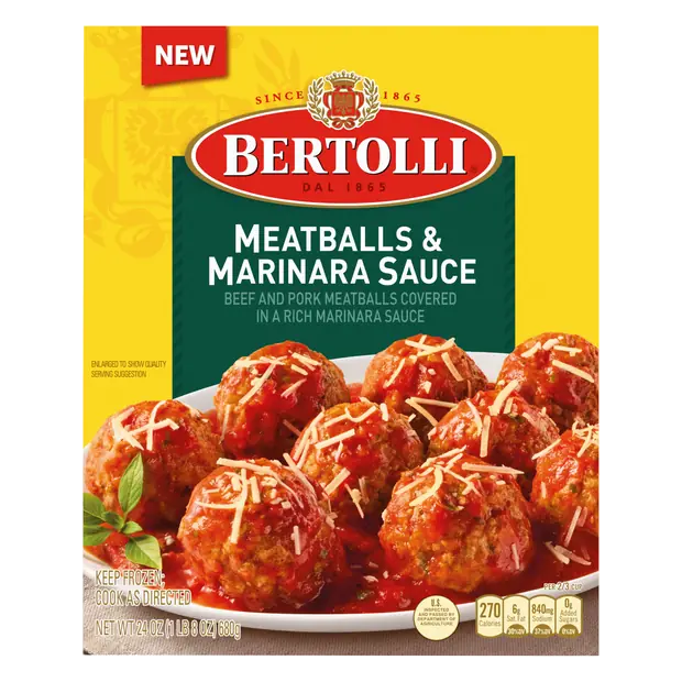 Meatballs & Marinara Sauce Frozen Meal