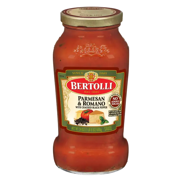 Parmesan & Romano Pasta Sauce with Cracked Black Pepper