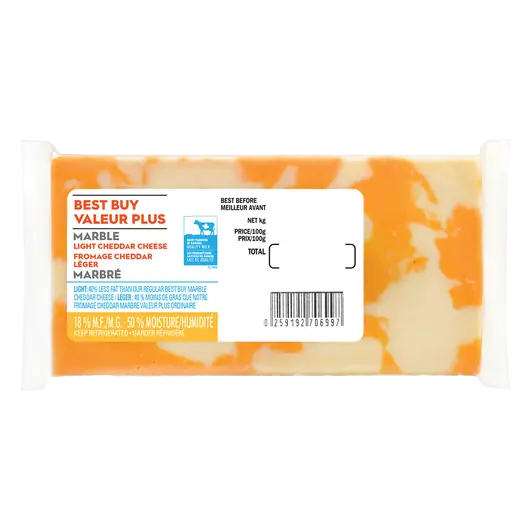 18% Light Cheddar Cheese Marble 440 g