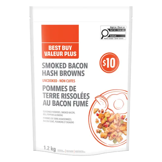 Frozen Hash Browns Smoked Bacon 1.2 kg
