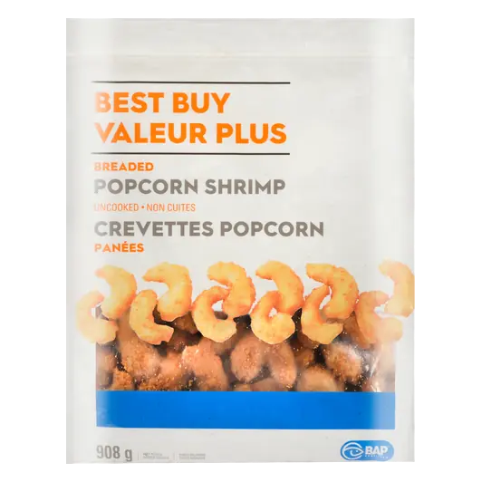 Breaded Popcorn Shrimp 908 g (frozen)