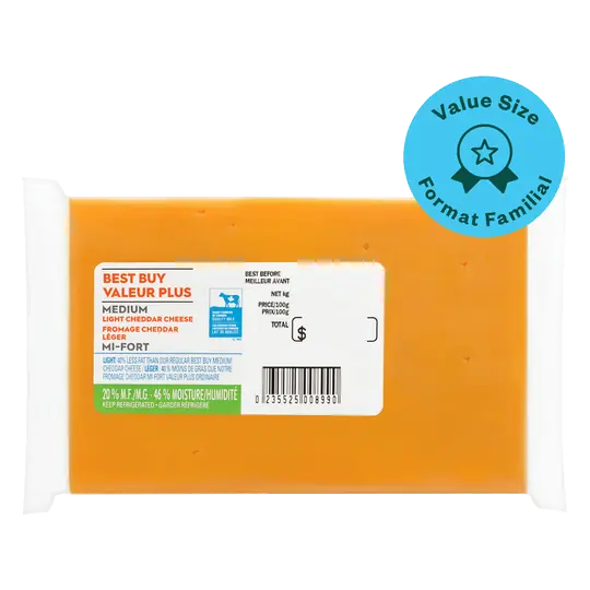 Cheese Light Cheddar Medium 700 g