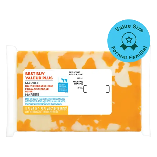 Marble Light Cheddar Cheese Block 700 g