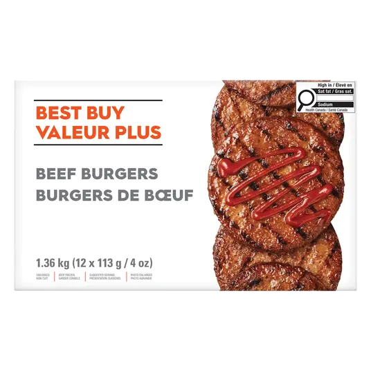 Best Buy Frozen Beef Burger 1.36 kg