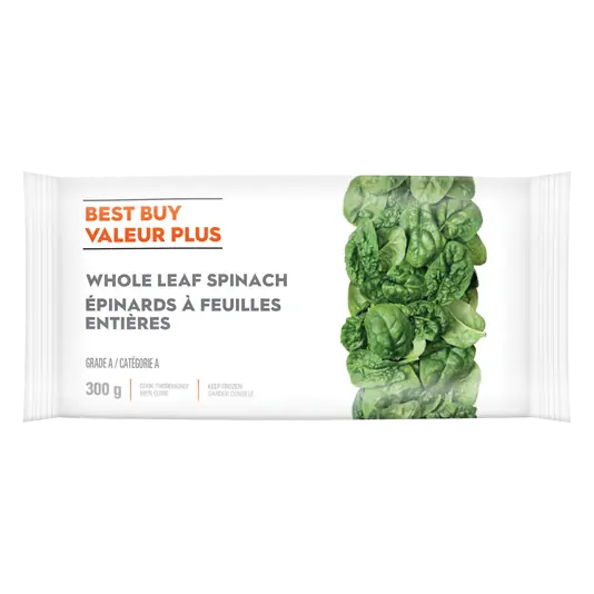 Best Buy Frozen Whole Leaf Spinach Grade A 300 g
