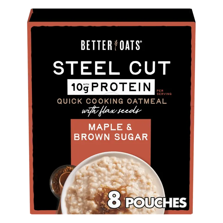 Instant Oatmeal with Flax Seeds with Protein, Maple & Brown Sugar