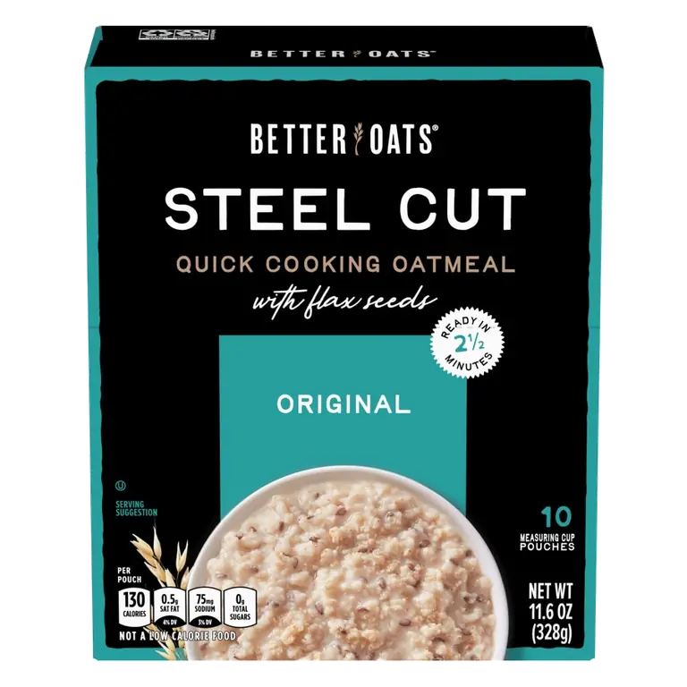 Original Steel Cut Instant Oatmeal with Flax Seeds