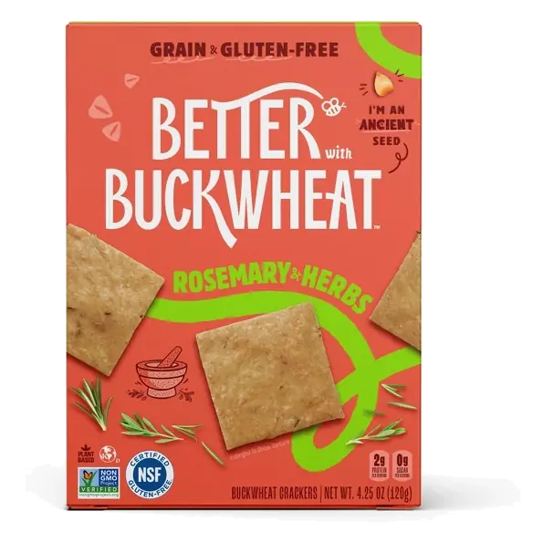 Better With Buckwheat Crackers Rosemary Herb, 4.25oz
