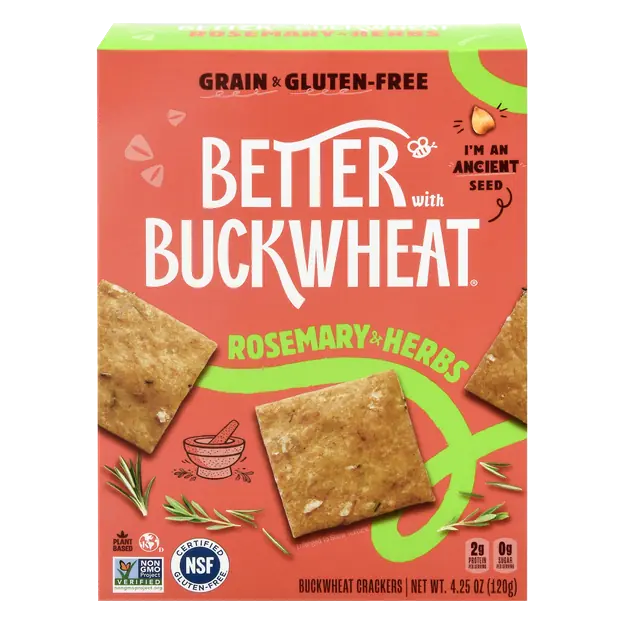 Grain & Gluten Free Rosemary & Herbs Crackers