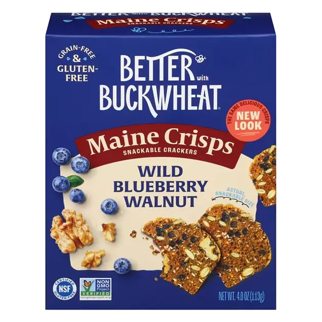 Wild Blueberry Walnut Maine Crisps