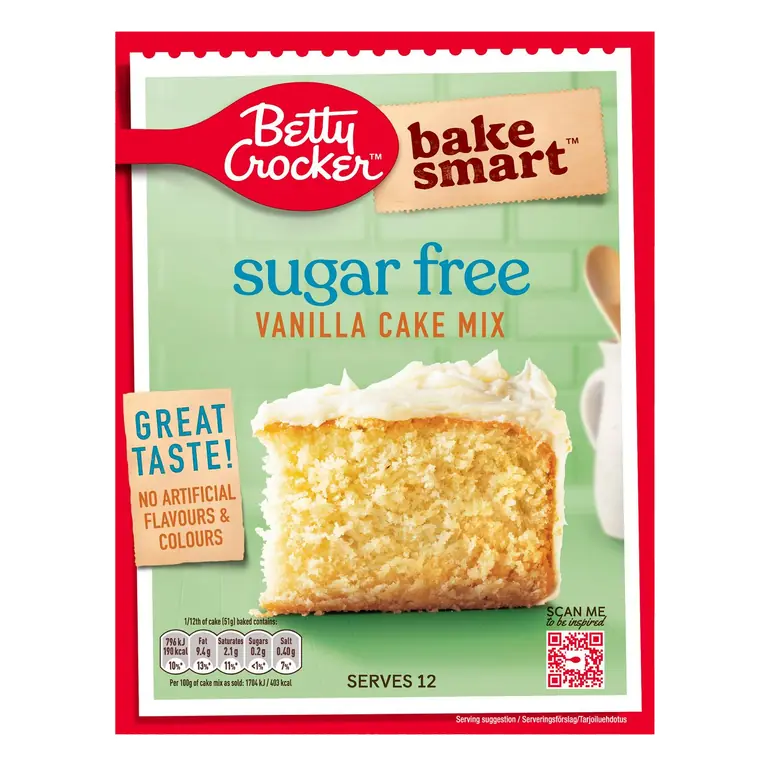 Bake Smart Sugar Free Vanilla Cake Mix 350g