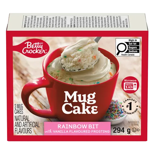 Mug Cake Rainbow Bit Flavour Frosting 3 Servings 294 g