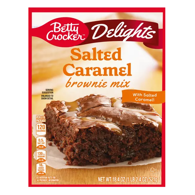 Delights Salted Caramel Brownie Mix