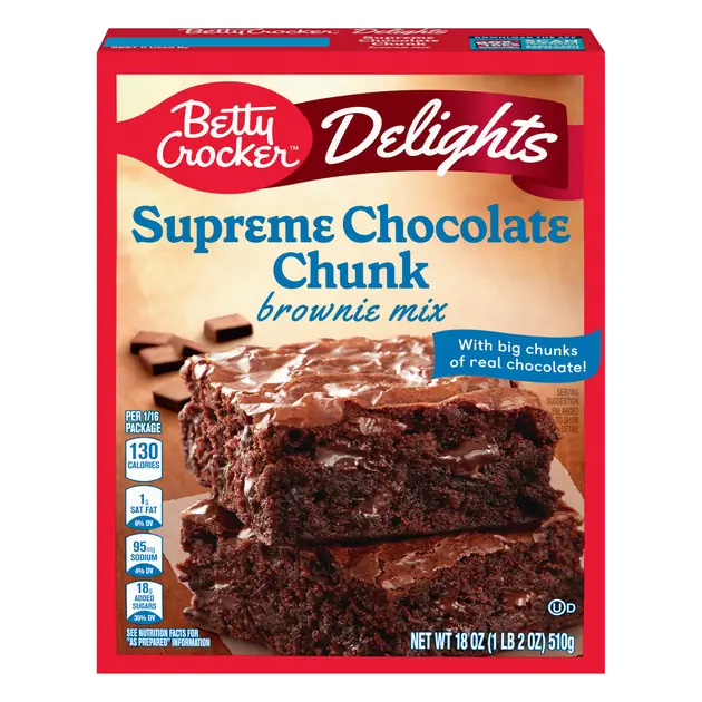 Delights Supreme Chocolate Chunk Brownie Mix