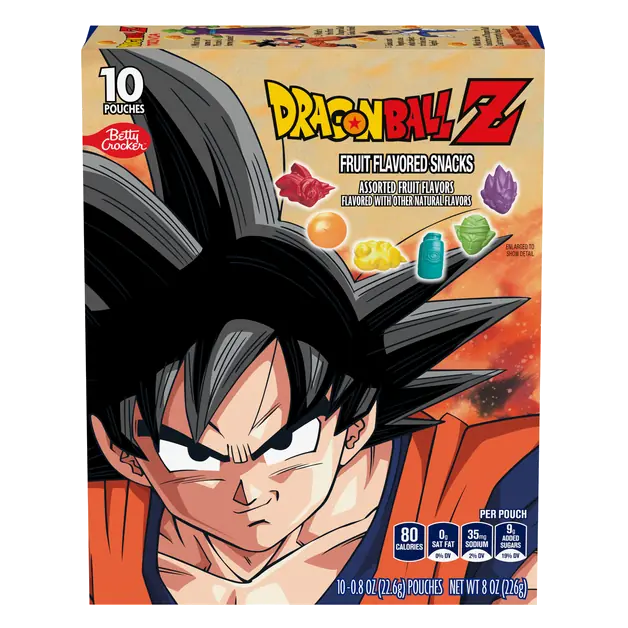 Dragonball Z Fruit Flavored Snacks - 10 ct