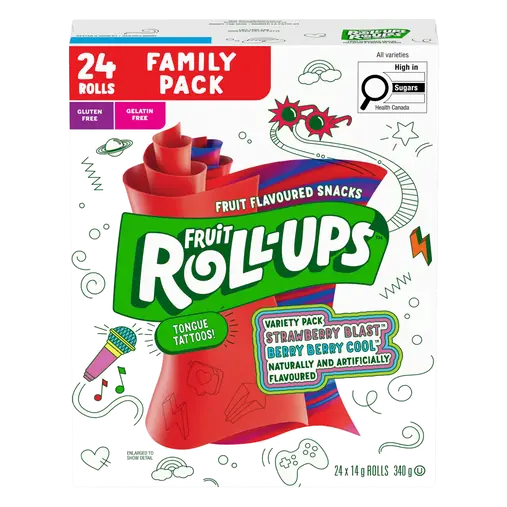 Fruit Roll-Ups Fruit Flavoured Snacks Variety Pack 24 x 14 g