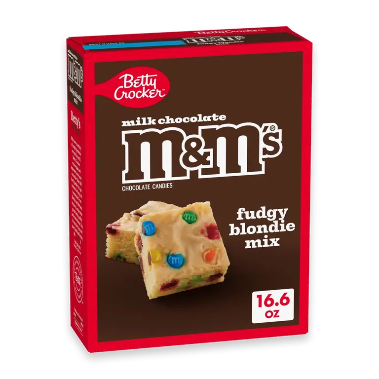 Fudgy Blondie Bar Mix with M&M'S Mini Chocolate Candies