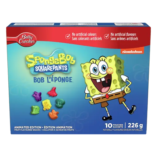 Gluten-Free SpongeBob SquarePants Animated Edition Fruit Snacks 226 g