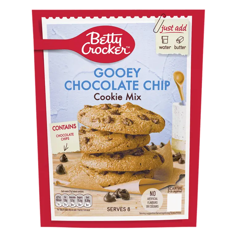 Betty Crocker Gooey Chocolate Chip Cookie Mix 200g