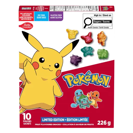 Pokémon Fruit Flavoured Snacks 226 g