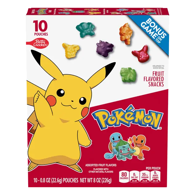 Pokemon Fruit Snacks