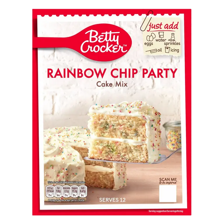 Rainbow Chip Party Cake Mix