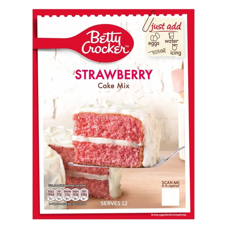 Strawberry Cake Mix 425g