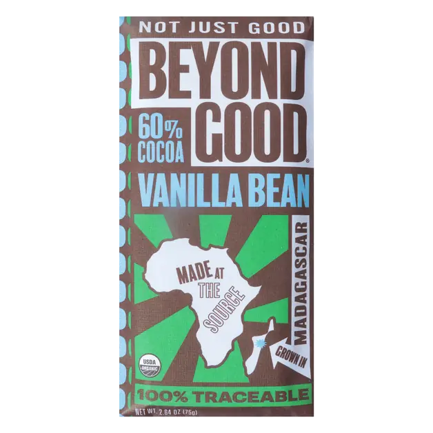 60% Cocoa Vanilla Bean Chocolate Bar