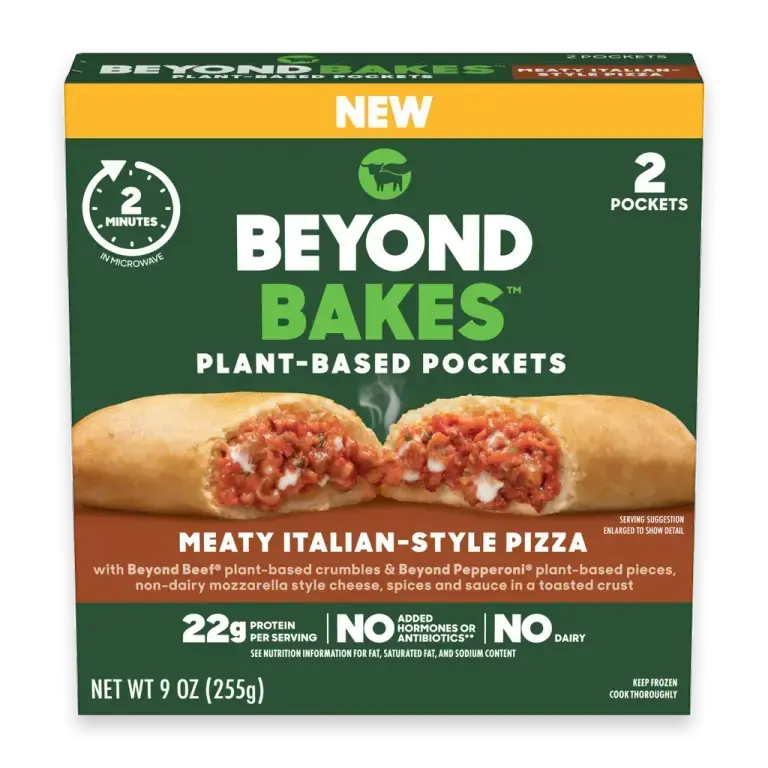 Beyond Bakes Plant Based Pockets Meaty Italian-Style Pizza