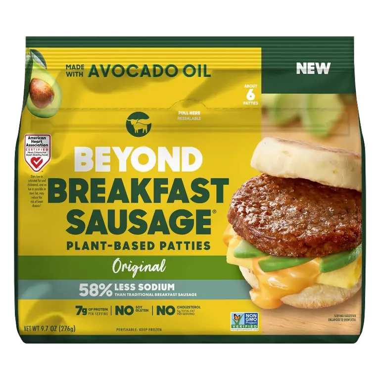 Beyond Meat Beyond Breakfast Sausage Original Plant-Based Patties - Frozen - 9.7oz/6ct