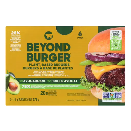Frozen Plant-Based Burgers 678 g