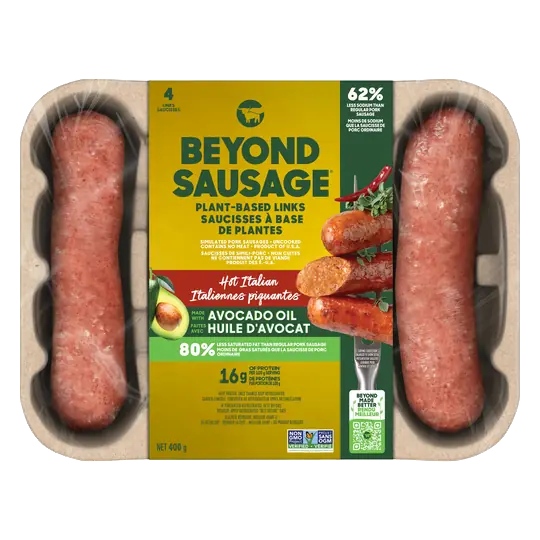 Plant Based Frozen Sausage Hot Italian 400 g