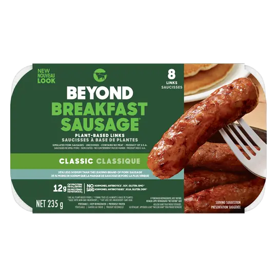 Plant Based Frozen Breakfast Sausage Classic 235 g