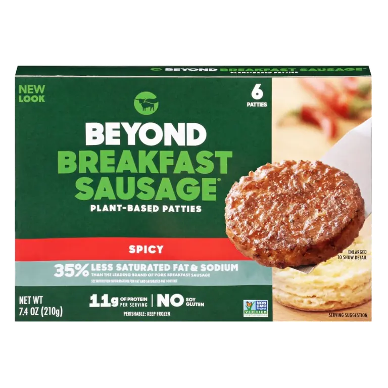 Spicy Beyond Breakfast Sausage Plant-Based Patties