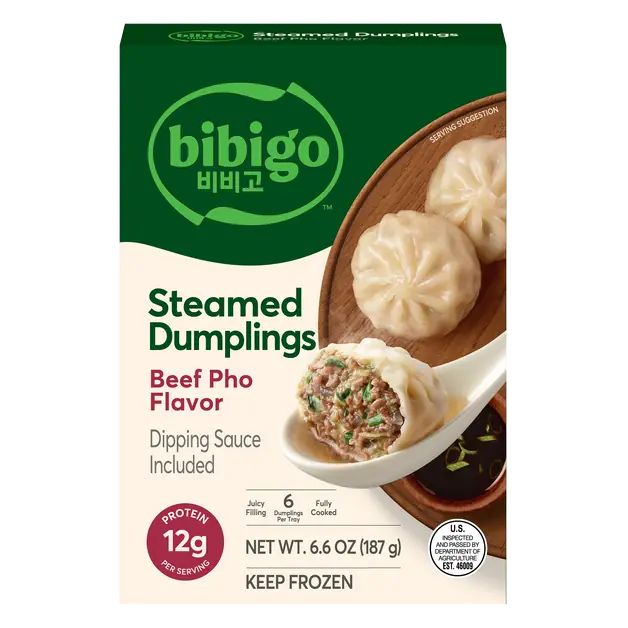 Beef Pho Flavor Steamed Dumplings Frozen