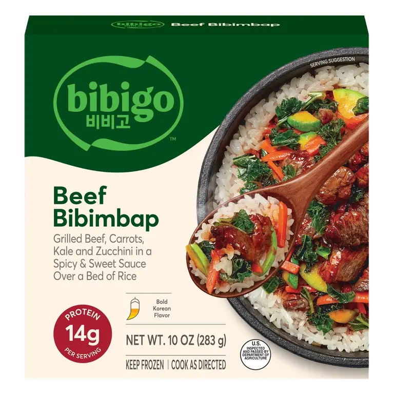 Bibigo Frozen Beef & Vegetable Bibimbap Rice Bowl, 10.0oz