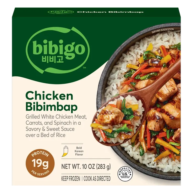 Bibigo Frozen Chicken & Vegetable Bibimbap Rice Bowl, 10.0oz