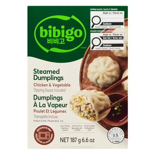 Frozen Steamed Dumplings Chicken & Vegetable 187 g